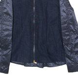 BOGNER Womens Jacket Blue Wool Colourblock UK 12