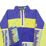 ADIDAS ORIGINALS Polarlite Trekking Mens Pullover Jacket Purple 90s Crazy Pattern M