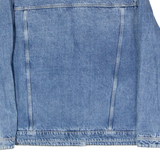 MADE TO LAST Womens Sherpa Lined Denim Jacket Blue XL