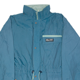 AQUAGUARD Mens Rain Jacket Blue 90s Hooded XL
