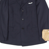 STADLER & CO AG Pilot's Mens Blazer Jacket Blue Wool 90s M
