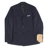 STADLER & CO AG Pilot's Mens Blazer Jacket Blue Wool 90s M