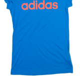 ADIDAS Womens T-Shirt Blue XS