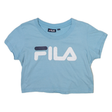 FILA Cropped Womens T-Shirt Blue XS