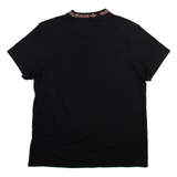 ADIDAS ORIGINALS Womens T-Shirt Black High Neck UK 10