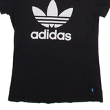 ADIDAS ORIGINALS Womens T-Shirt Black UK 8