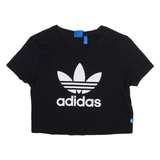 ADIDAS ORIGINALS Womens T-Shirt Black UK 8