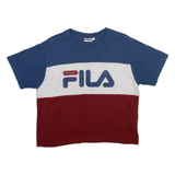 FILA Cropped Womens T-Shirt Blue M