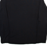 CARHARTT Womens T-Shirt Black Long Sleeve V-Neck L