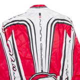 THOEMUS Cycling Full Zip Mens Jersey Red Long Sleeve S