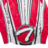 THOEMUS Cycling Full Zip Mens Jersey Red Long Sleeve S