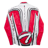 THOEMUS Cycling Full Zip Mens Jersey Red Long Sleeve S
