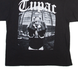 2PAC Mens Band T-Shirt Black 2XL
