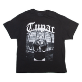 2PAC Mens Band T-Shirt Black 2XL