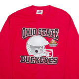 TRI LAKE INC Ohio State Buckeyes Mens T-Shirt Red Long Sleeve USA L