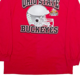 TRI LAKE INC Ohio State Buckeyes Mens T-Shirt Red Long Sleeve USA L