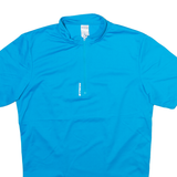 BTWIN Mens Jersey Blue 1/4 Zip S