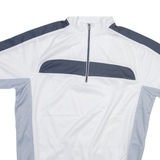 CMNE Mens Jersey White 1/4 Zip M