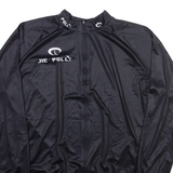 JIE POLLY Full Zip Mens Jersey Black Long Sleeve 3XL