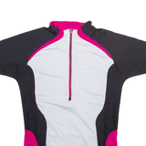 BRUNEX Womens Jersey White 1/4 Zip L