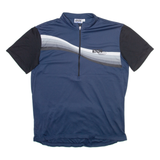 IXS Mens Jersey Blue 1/2 Zip L