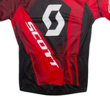 SCHOTT Mens Jersey Red 1/4 Zip L