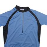 IXS Mens Jersey Blue 1/4 Zip L