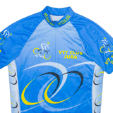 Full Zip Mens Jersey Blue L