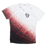 OL PLUS Mens Jersey White 1/4 Zip S