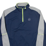 CRANE Mens Jersey Blue Long Sleeve 1/4 Zip XL