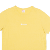 CHAMPION Mens T-Shirt Yellow S