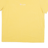 CHAMPION Mens T-Shirt Yellow S