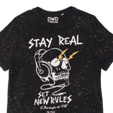 DWD Stay Real Mens Band T-Shirt Black S