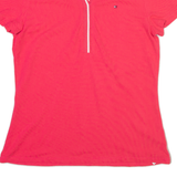 TOMMY HILFIGER Womens Polo Shirt Pink S