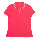 TOMMY HILFIGER Womens Polo Shirt Pink S
