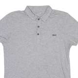 DKNY Mens Polo Shirt Grey M