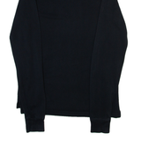 TOMMY HILFIGER Slim Fit Mens Polo Shirt Black Long Sleeve S