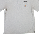 CARHARTT Mens Polo Shirt Grey M