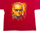 CHASE AUTHENTICS Casey Mears #42 'Shooting Star' NASCAR Mens T-Shirt Red USA XL