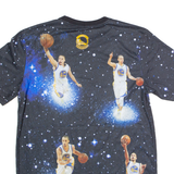 NBA Golden State Warriors Stephen Curry Galaxy All Over Print Mens T-Shirt Black USA M