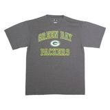 NFL Green Bay Packers Mens T-Shirt Grey USA Crew Neck L