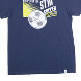 RUSSELL ATHLETIC Property Of STM Soccer Academy Mens T-Shirt Blue USA M