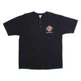 ANVIL San Francisco Junior Giants #28 Mens T-Shirt Black USA Button Neck XL