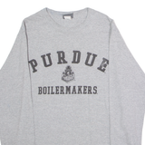 MV SPORT Purdue Boilermakers Mens T-Shirt Grey Long Sleeve USA Crew Neck S