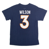NFL Denver Broncos #3 Wilson Mens T-Shirt Blue USA Crew Neck M