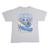 2009 Allstate Brickyard 400 NASCAR Racing Mens T-Shirt Grey USA Crew Neck L