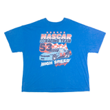 NASCAR High Speed Racing Mens T-Shirt Blue USA Crew Neck 2XL
