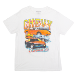 CHEMISTRY Chevy Corvette Classics Mens T-Shirt White USA Crew Neck L