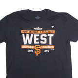 FANATICS San Francisco Giants 2021 NL West DIvision Champions Mens T-Shirt Black USA XL