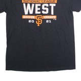 FANATICS San Francisco Giants 2021 NL West DIvision Champions Mens T-Shirt Black USA XL